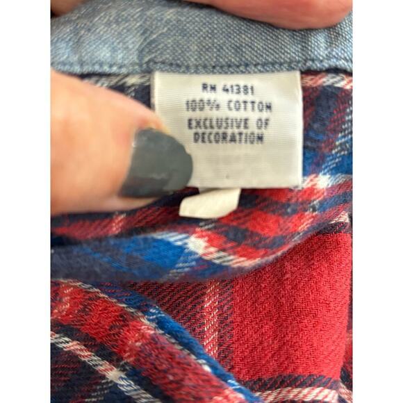 Ralph Lauren  Blue Label Chambray with Flannel lining Gorp Cabin Core Rare! - Picture 6 of 6